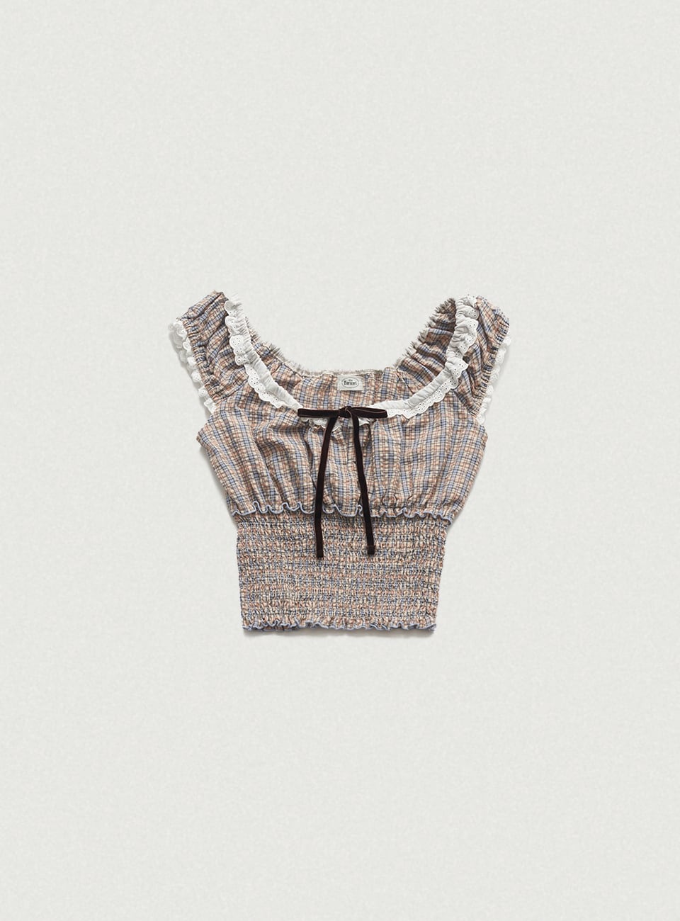 The Barnnet] Beige Petunia Smocked Blouse 正規品 韓国ブランド 韓国