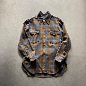 -PENDLETON- 70's Wool Check Shirt