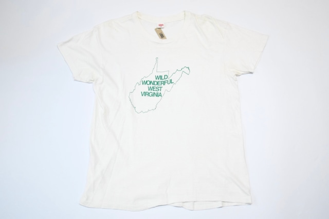 USED 70s Hanes "WILD WONDERFUL West Virginia" T-shirt -Large T0338