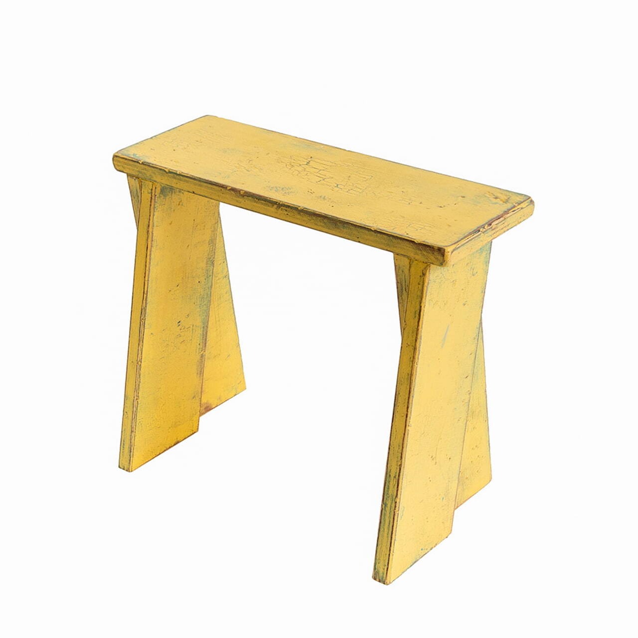 AGED BENCH STOOL<Yellow>