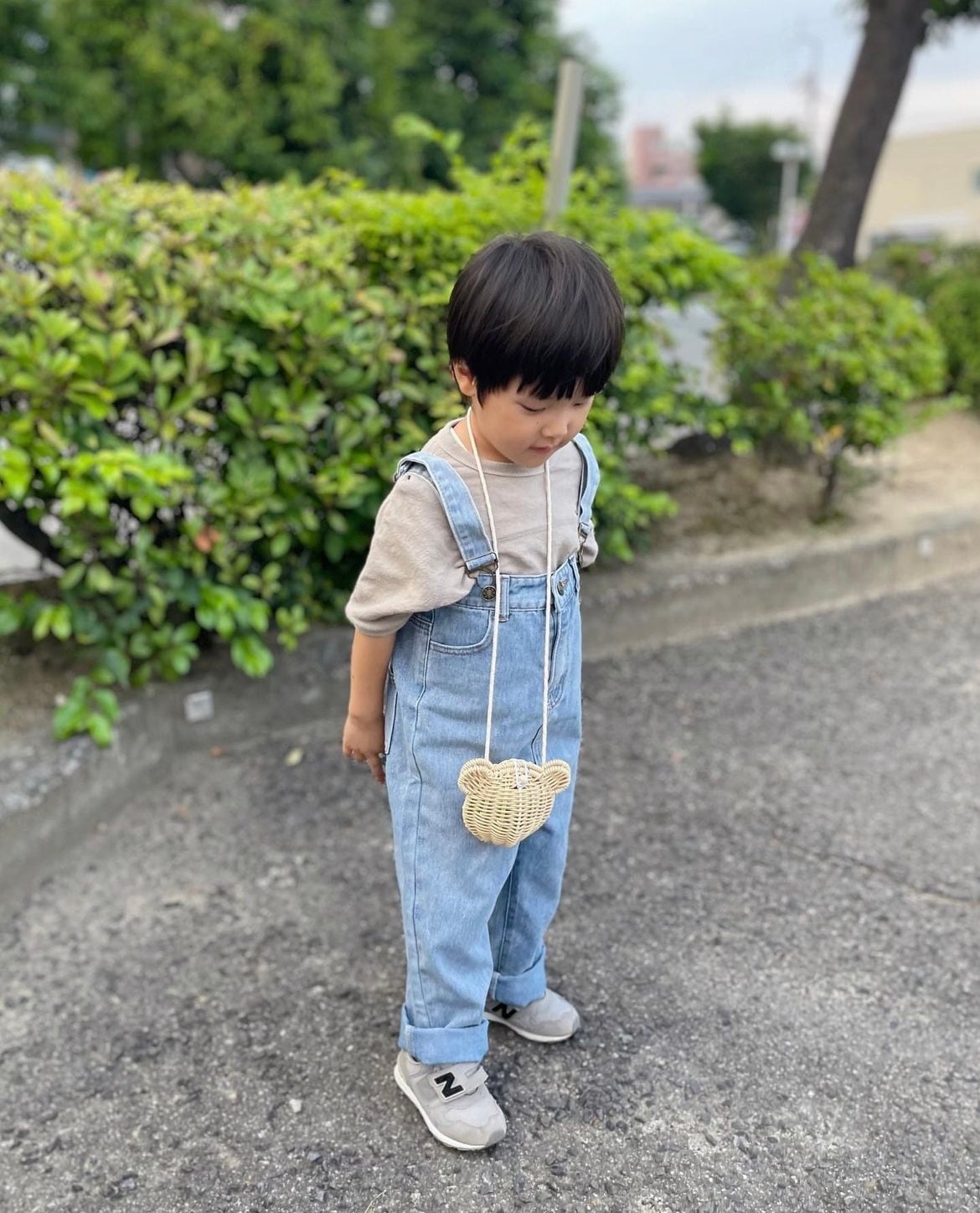 キッズサイズ / ストレートデニムサロペット