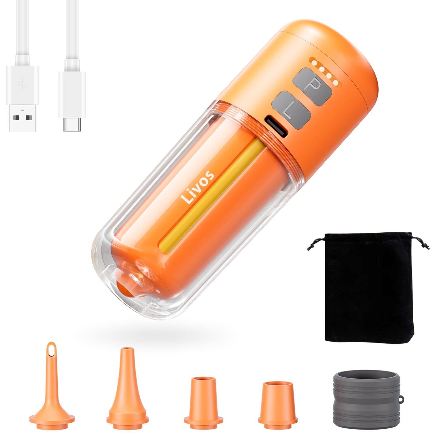 ETENWOLF AIR 3 携帯式エアーポンプ 強力な360L/分電動空気入れ