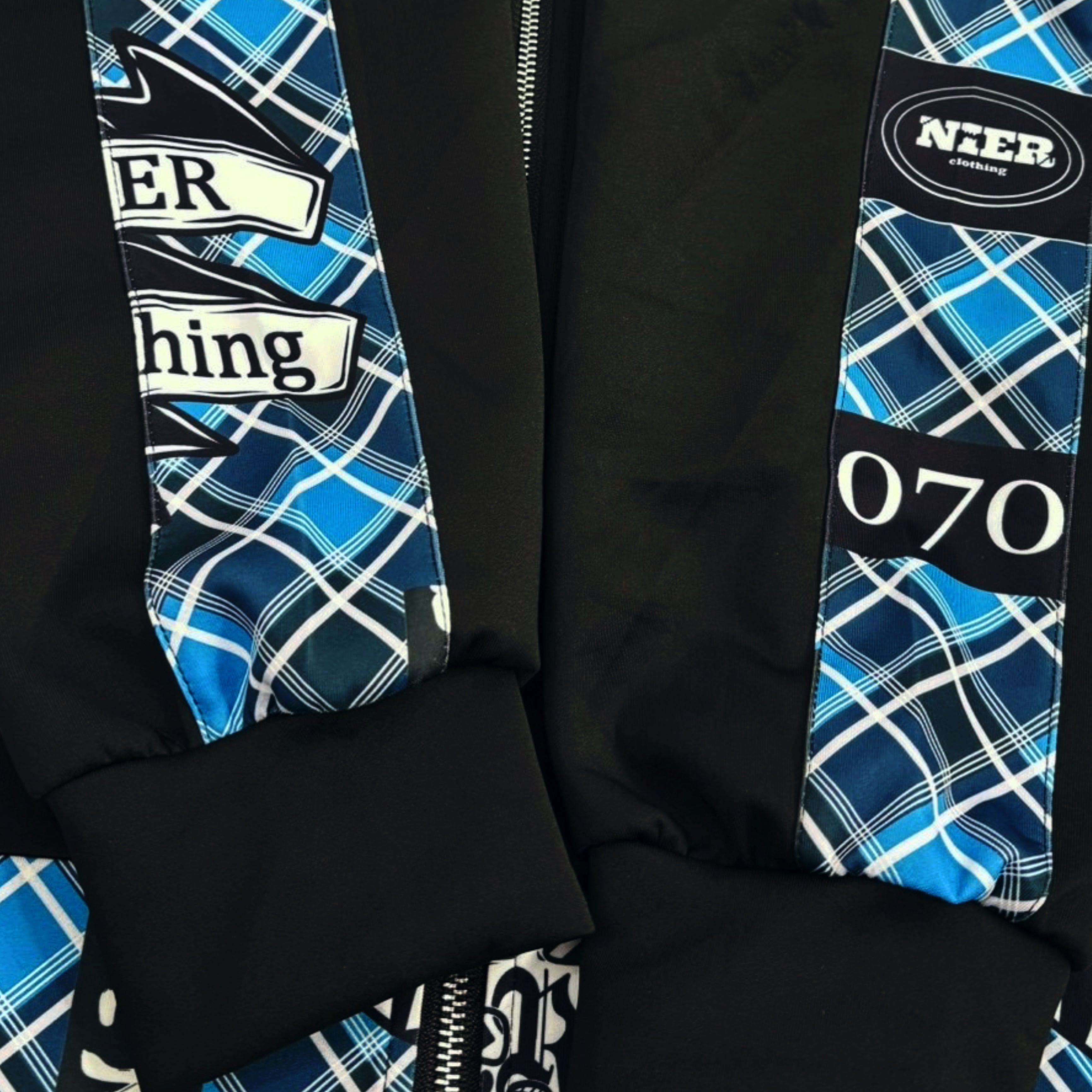 トップス 4WAY BLUE CHECK ZIP OUTER NieR 4WAY BLUE CHECK ZIP OUTER | NIER CLOTHING