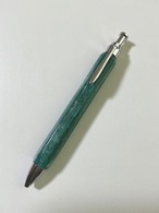 六角真鍮緑青　二液性ウレタン仕上げ　ツルツルスベスベ仕様　シャーペン　95.4g