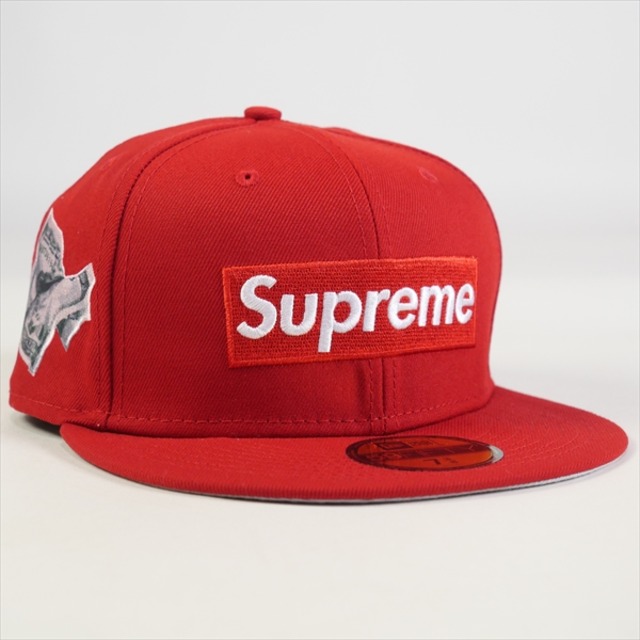 Supreme New Era Money Box Logo Hat Red size 8