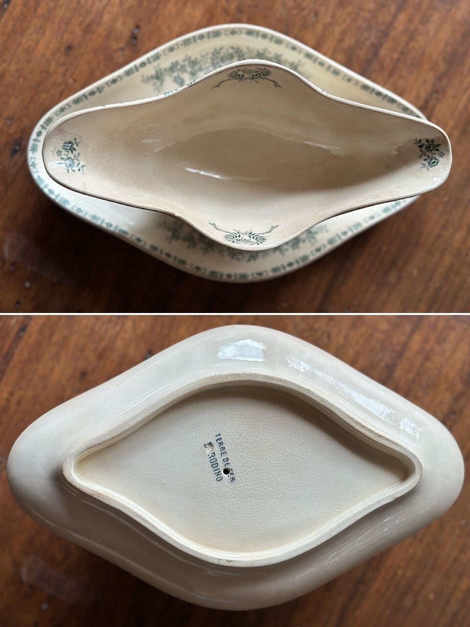 ソーシエール 草花ガーランド柄 | Brocante de La Cocotte （フランス