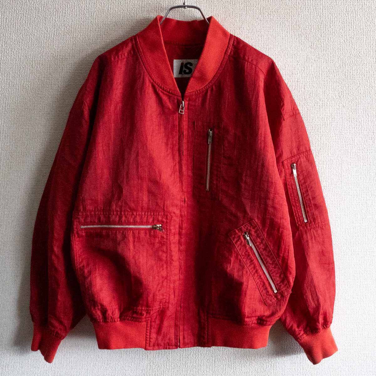 希少/80年代】I.S. ISSEY MIYAKE【80S ナイロン ブルゾン】M 希少/80年代】I.S. ISSEY MIYAKE【80S ナイロン ブルゾン】M