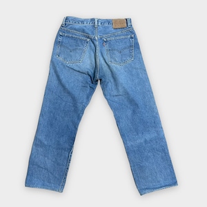 【LEVI'S】80s USA製 デニム ジーパン ジーンズ 501xx W34 ボタン裏刻印555 バレンシア工場 リーバイス US古着