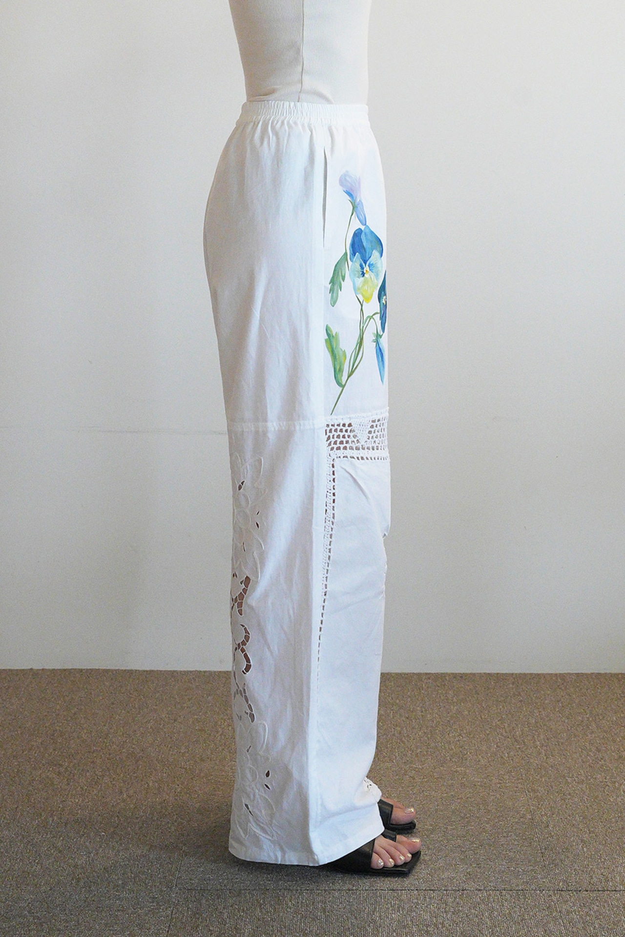 vintage lace easy pants-5