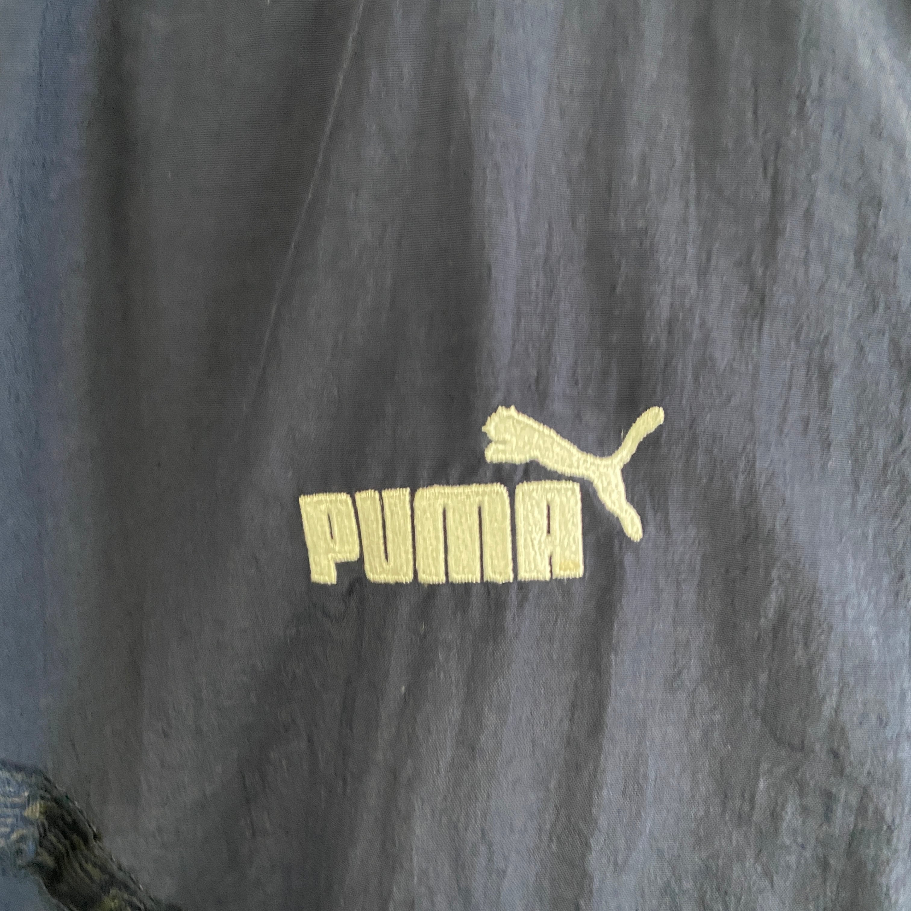 30 美品 PUMA サイドライン ビッグサイズ 刺繍ロゴ プーマ ジャケット