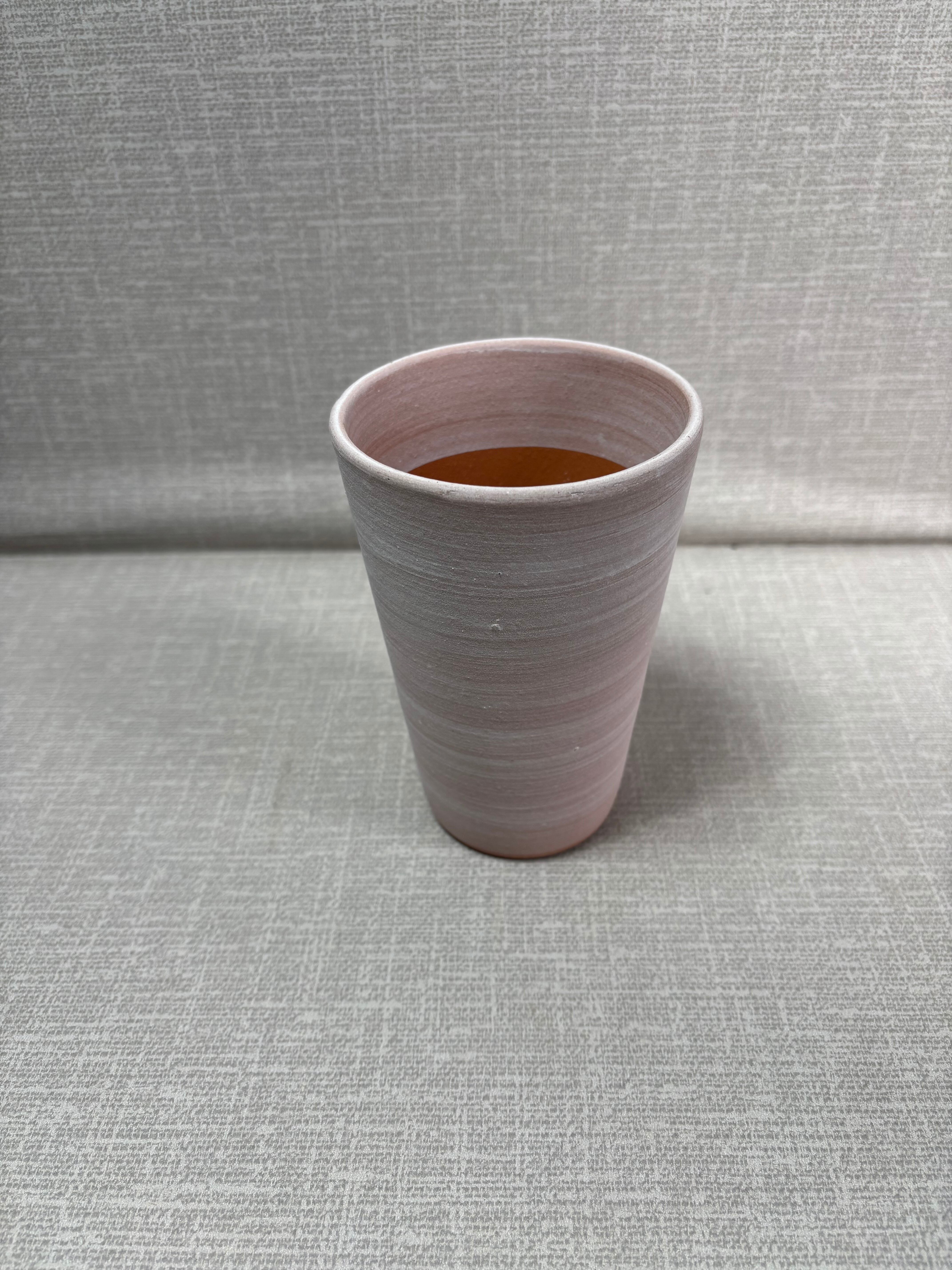 【国産】9㎝三河鉢 ホワイト (口径9㎝・高さ14㎝)