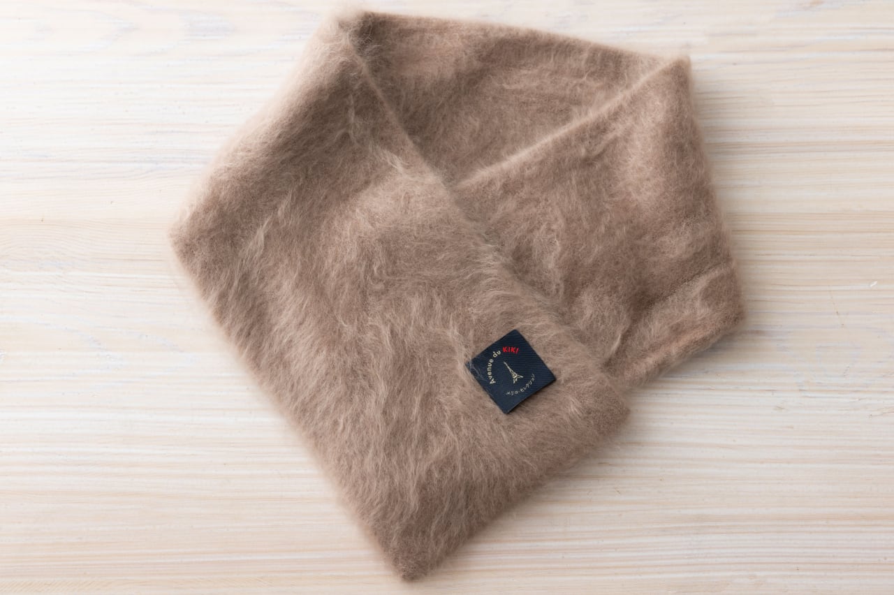 Cashmee カシミヤ ミンク加工のミニマフラー（4色） | 中村江里子