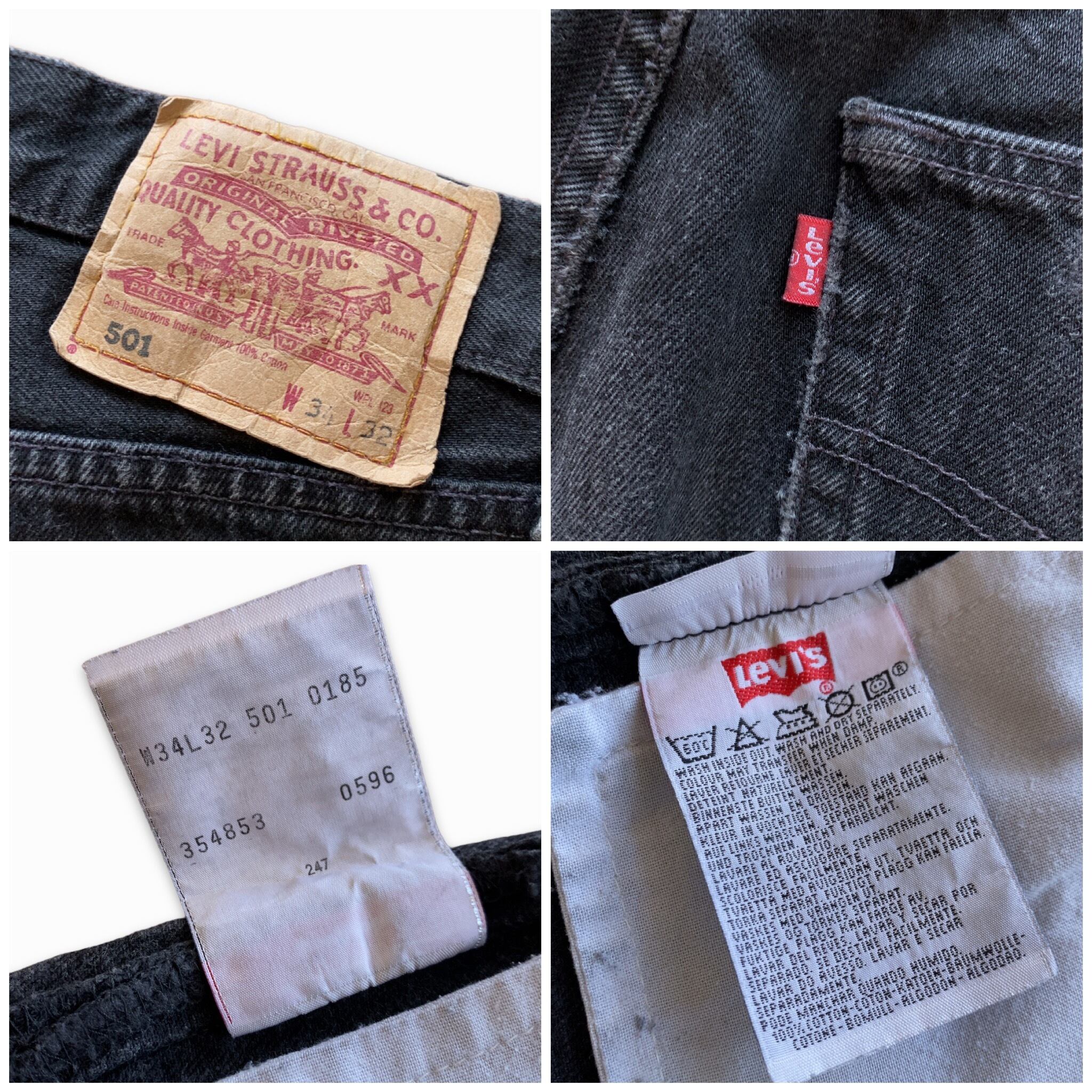 Levi's 501 / 90's Black Denim Pants / Made in Turkey /リーバイス