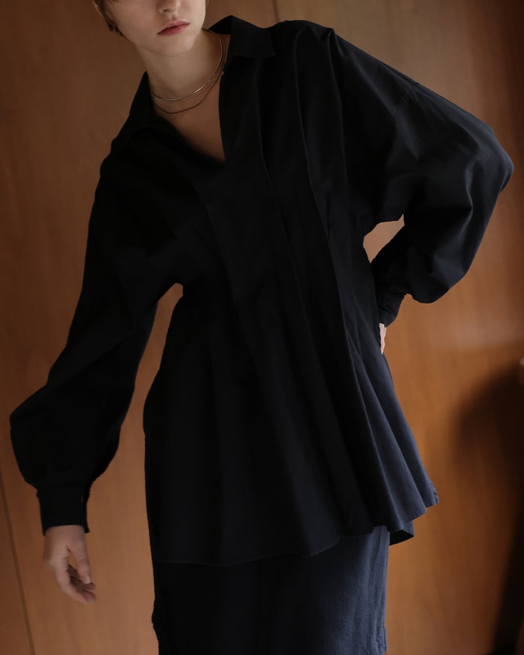 Dungrarees Tuck Shirt