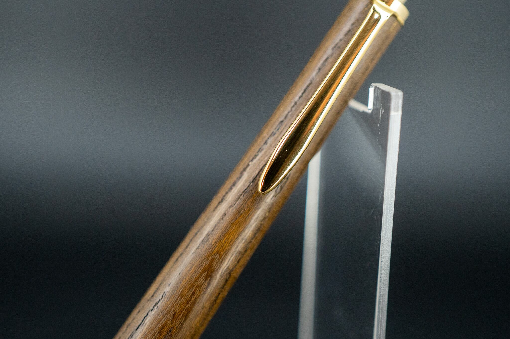 ※【 地と灰の銘木 】 神代欅 細軸 gold MP