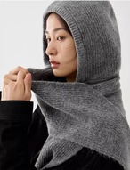 Knit Hooded Scarf