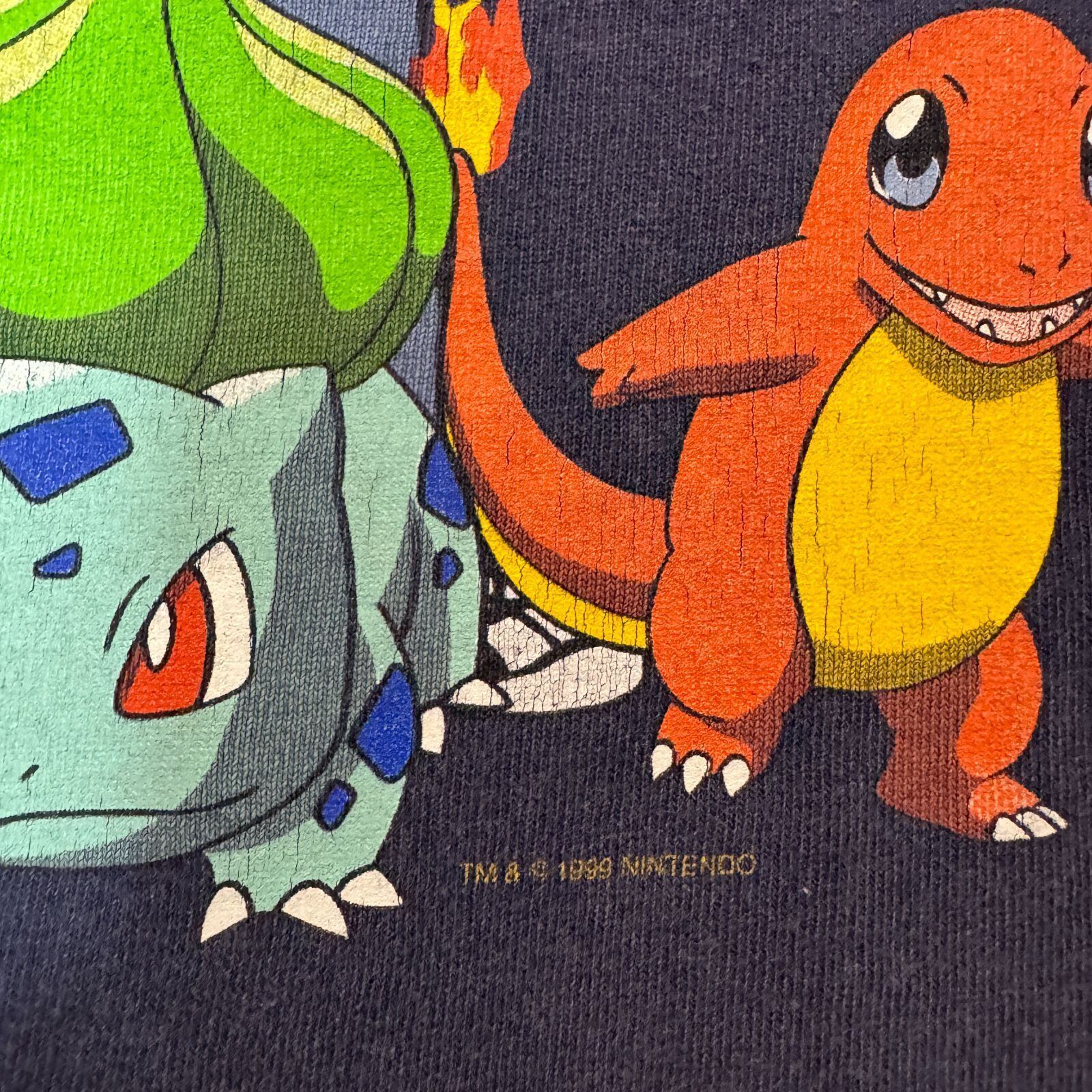 90s POKEMON 初代御三家 ポケモン Tシャツ XLサイズ ゲームTシャツ