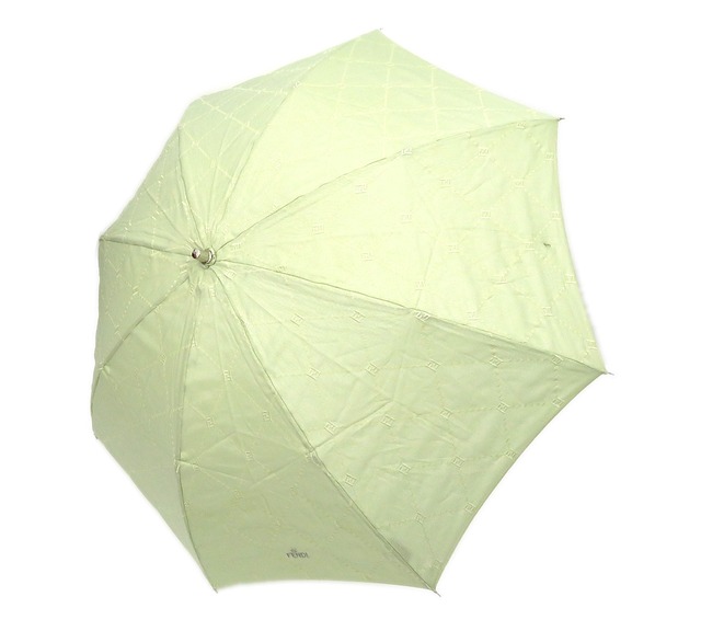 FENDI / フェンディ FFロゴ刺繍 UV 紫外線 カット レース 折り畳み 日傘