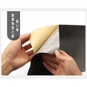 合皮 レザー補修シート 20cm×10cm シールタイプ 貼るレザー カバン 椅子/バイク/ソファー/財布/バッグなど修理用 5枚セット (20cm×10cm, ブラック)