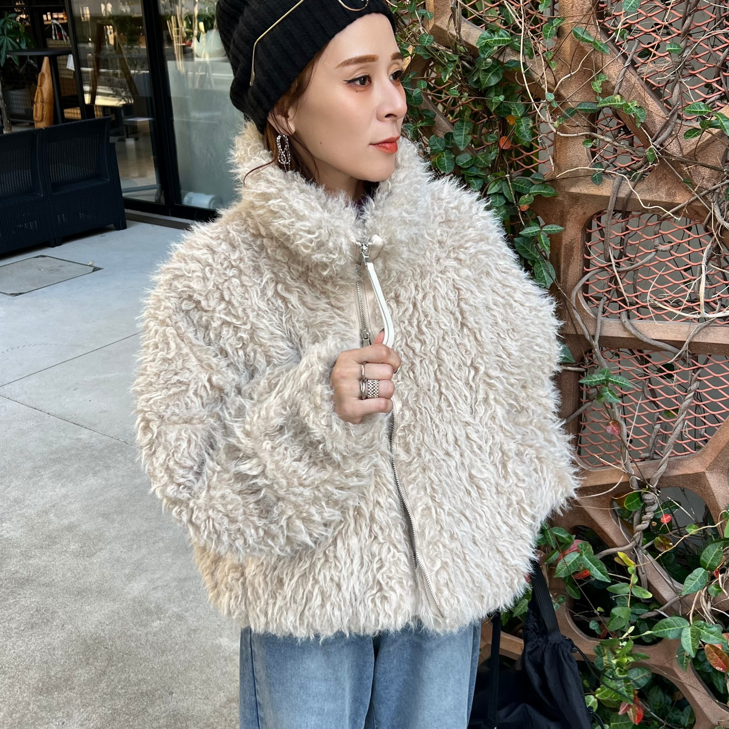 ミックスシープファーブルゾン※一部予約商品です※【p246987-z】宅配便