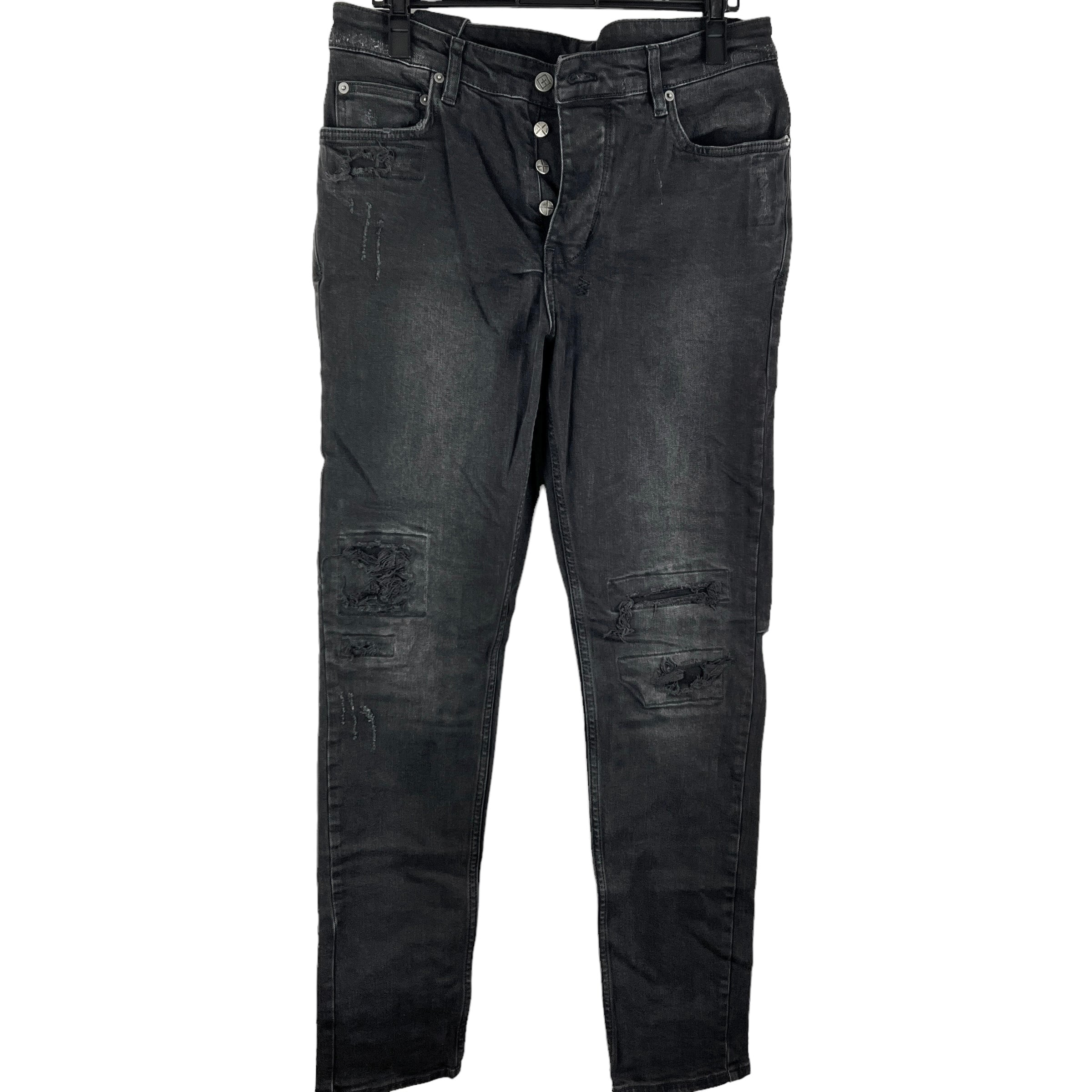 Ksubi(スビ) Van Winkle Damaged Denim Pants (black) | command+enter