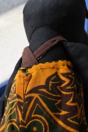 Handmade stuffed smiley hippo