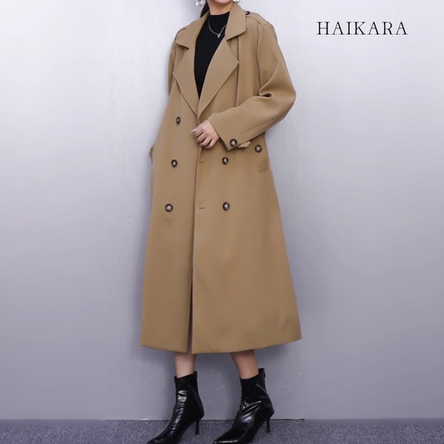 (NEW) Classic Long Trench Coat