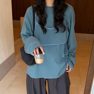 layered camisole and long sleeve two piece　m-0039