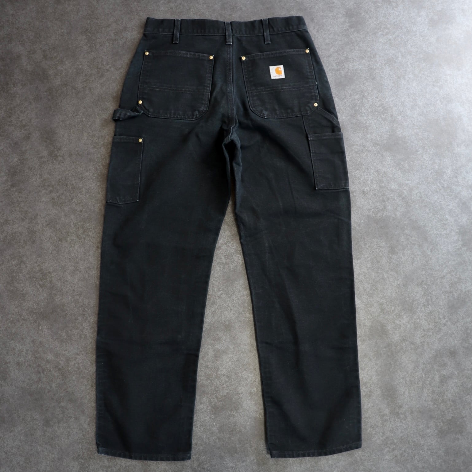 メンズ USA製 carhartt カーハート ダブルニー ペインター ブラック W30