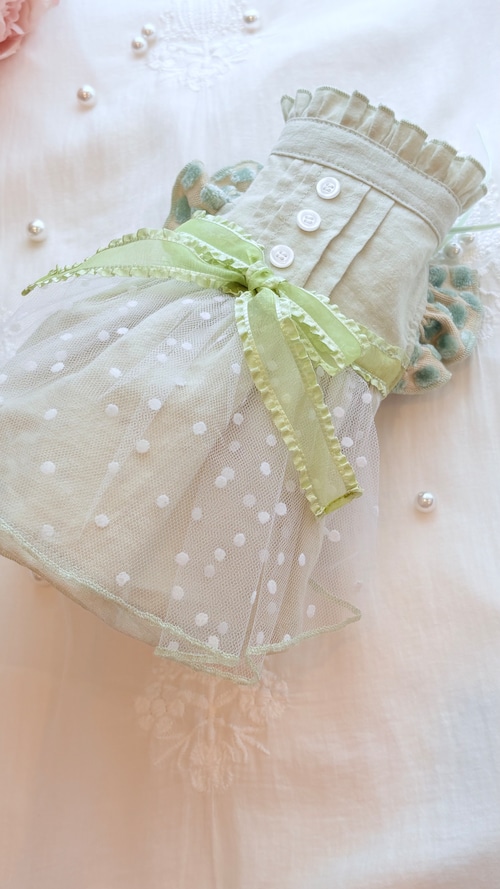 Perle Tulle Dress (ペルルチュールワンピース)アクアシアー