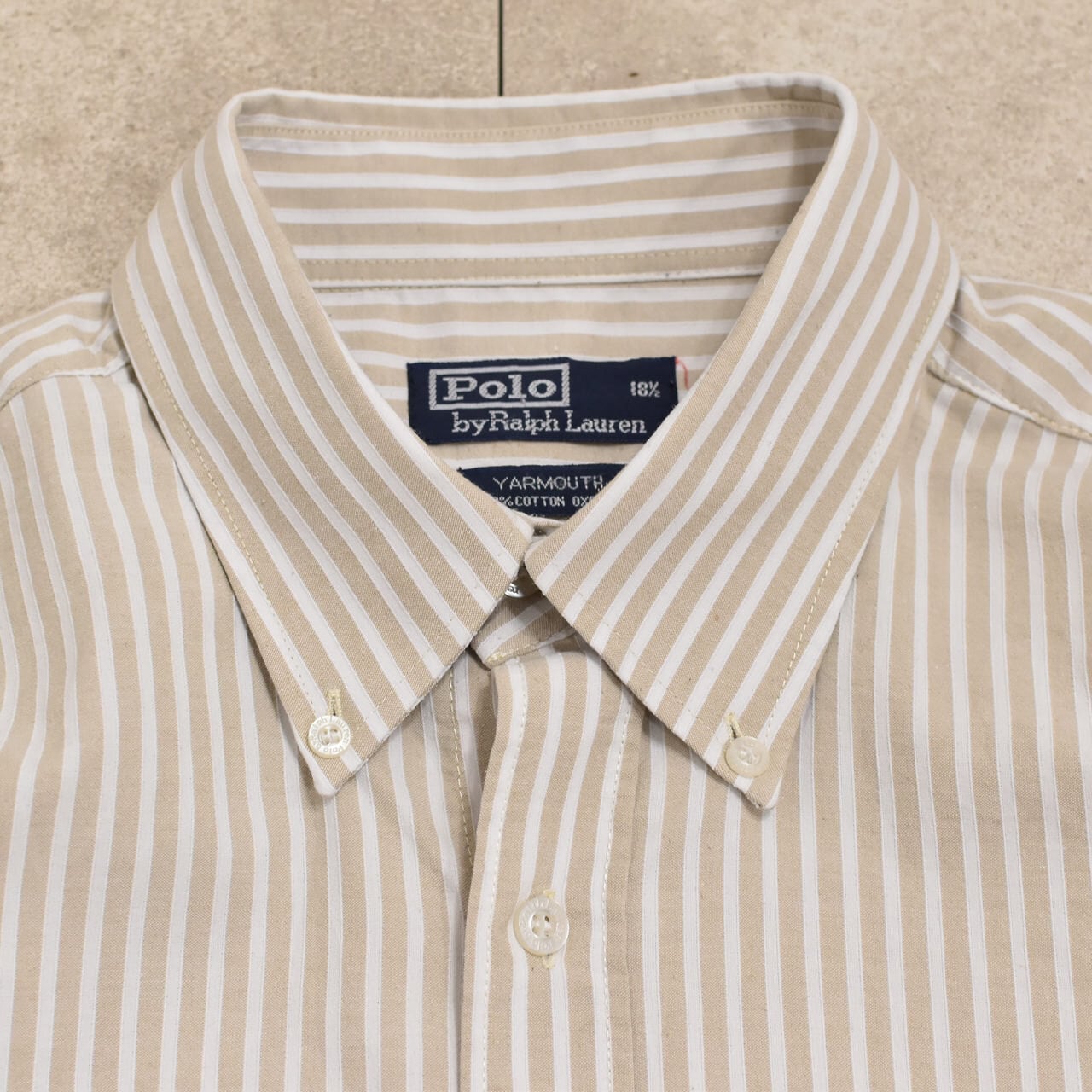 90s POLO by Ralph Lauren YARMOUTH shirt | 古着屋 grin days memory ...