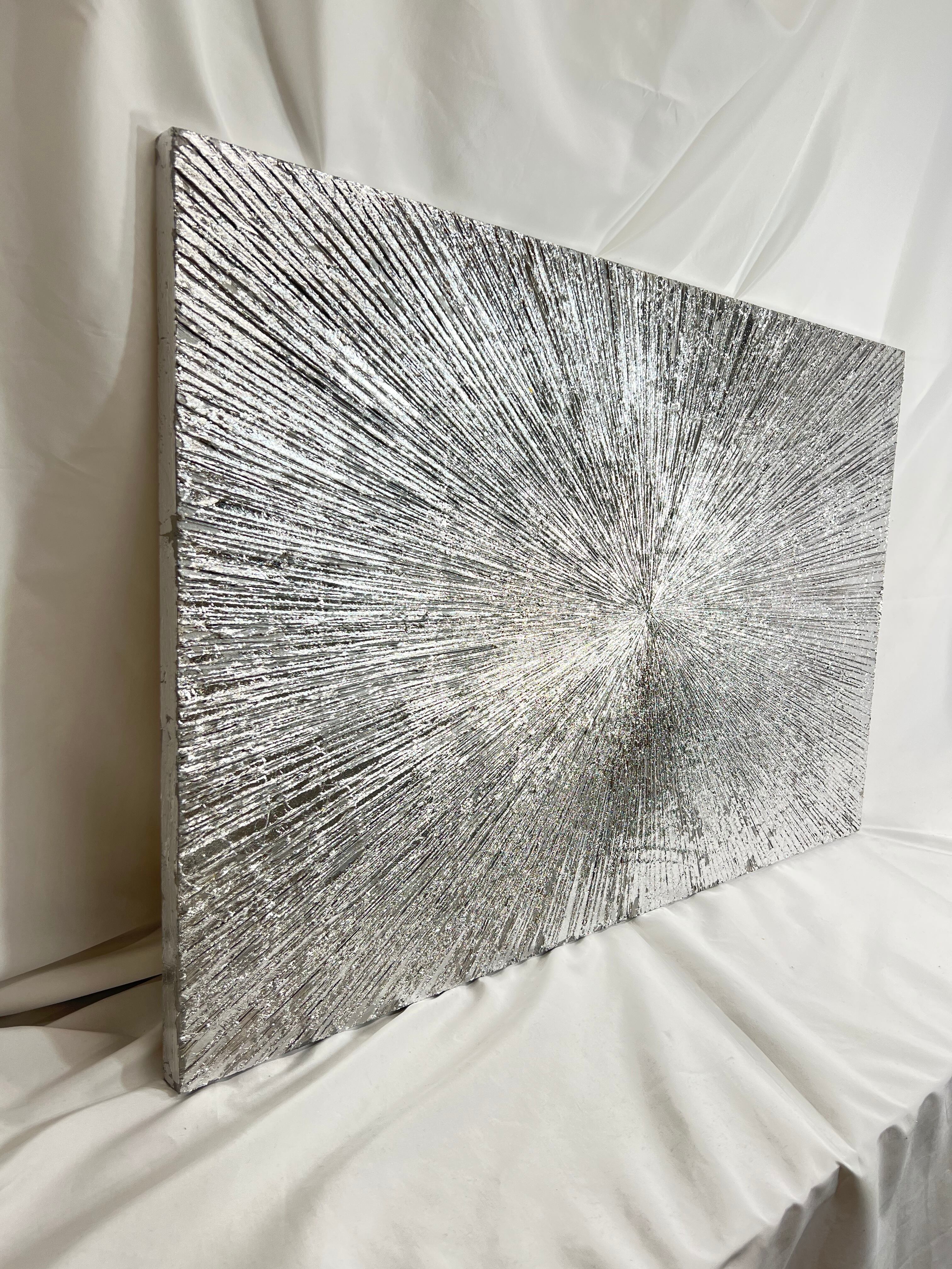 THE SUN テクスチャアート M40サイズ シルバー デザイン | parsons art