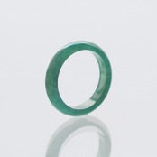 【12,5号】ダークピーコック ！くり抜き甲丸リング A貨翡翠 jd_rg1466