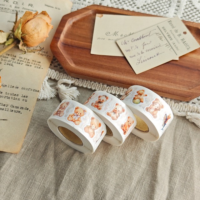 LizBear ロールシール3巻セット 30種類 約1500枚