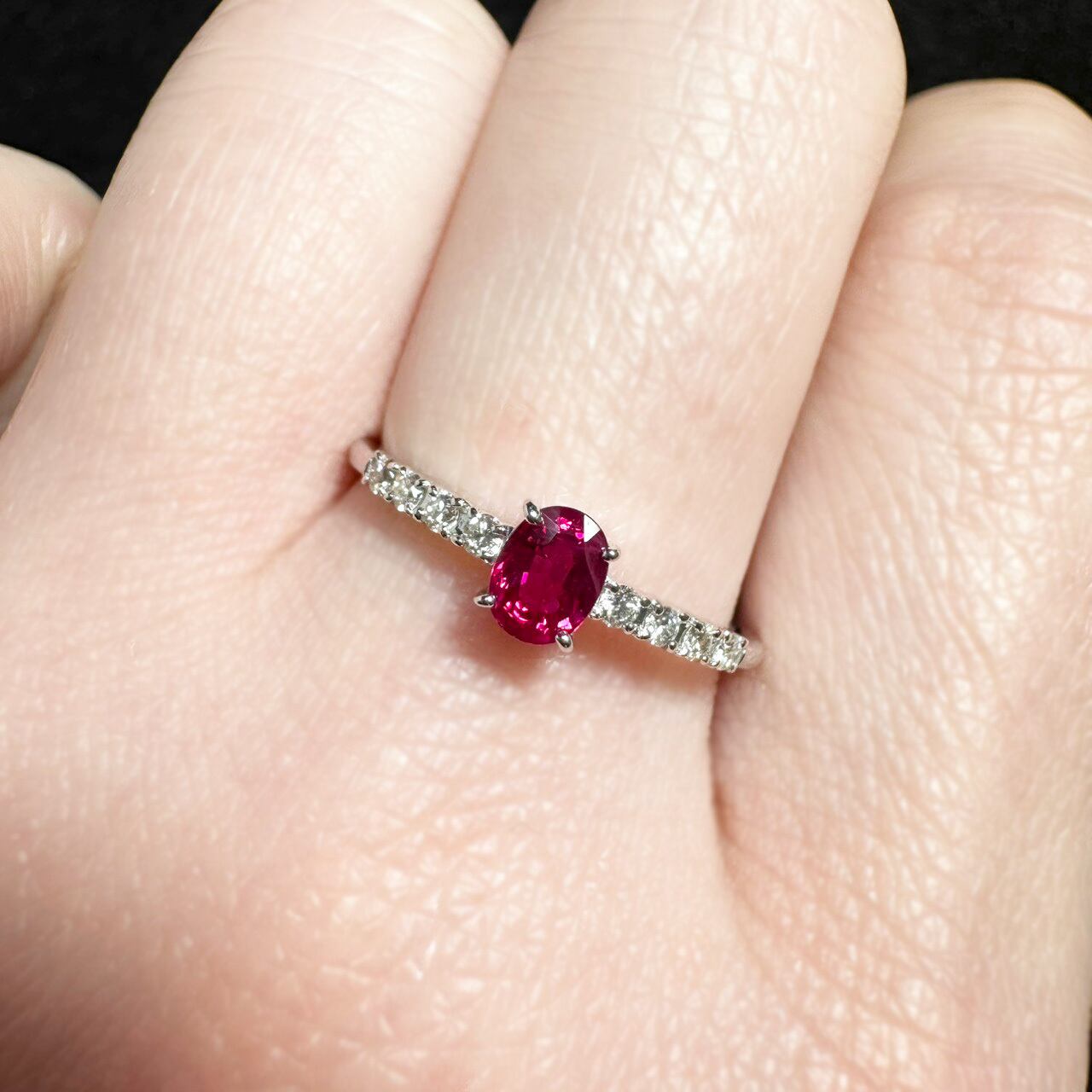 Pt950 0.35ct ルビー ダイヤモンド リング | カオキ | 日本最大級の品