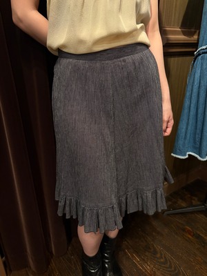 agnes b. / Striped Midi Skirt (O)