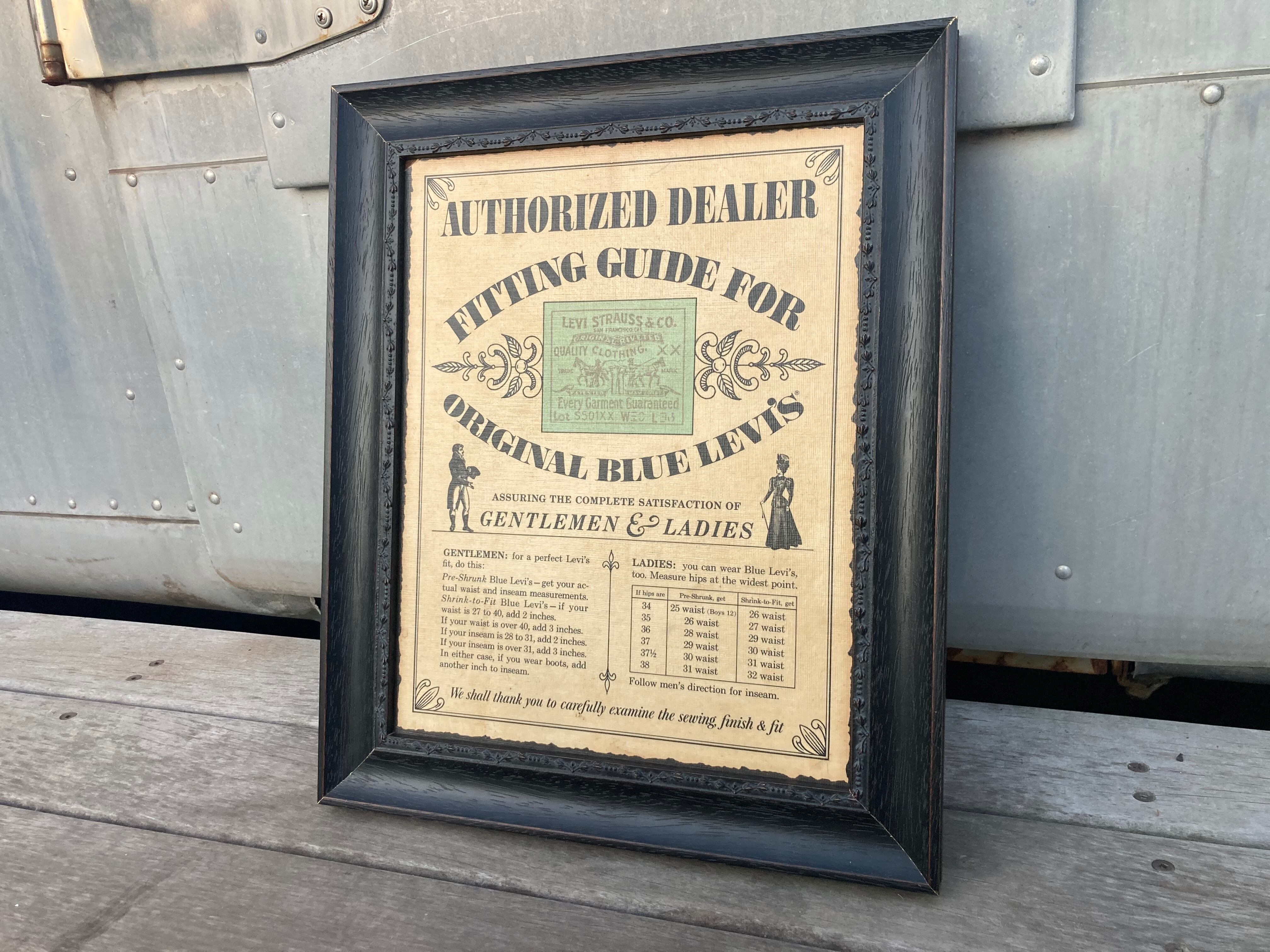 LEVI’S 60s S501xx FITTING GUIDE 