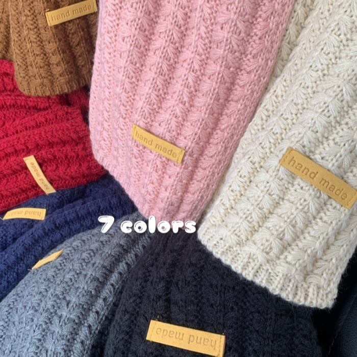 カラーニットスカーフ オータムウィンター 秋物 冬物 モンロー32378573538