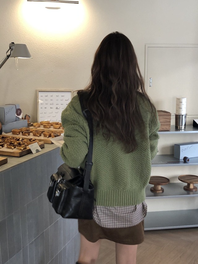 (verveine) brick wool cable knit / 3color