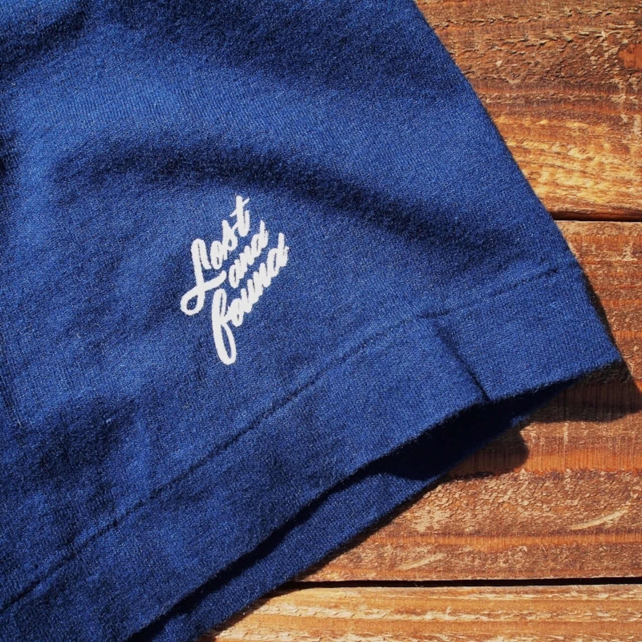 【LOST AND FOUND】"BACK PRINT" Vintage Pocket  BIG T-shirt (NAVY)