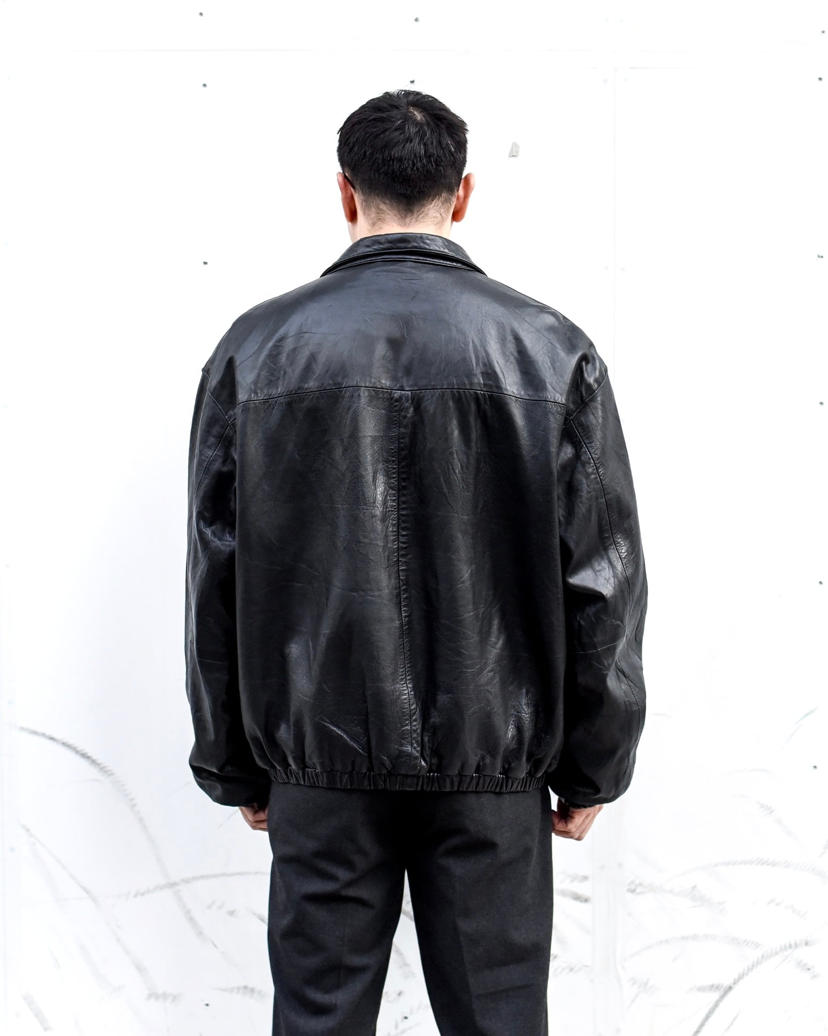 POLO RALPH LAUREN - Leather Zip Jacket (size-XL) ¥32000+tax 