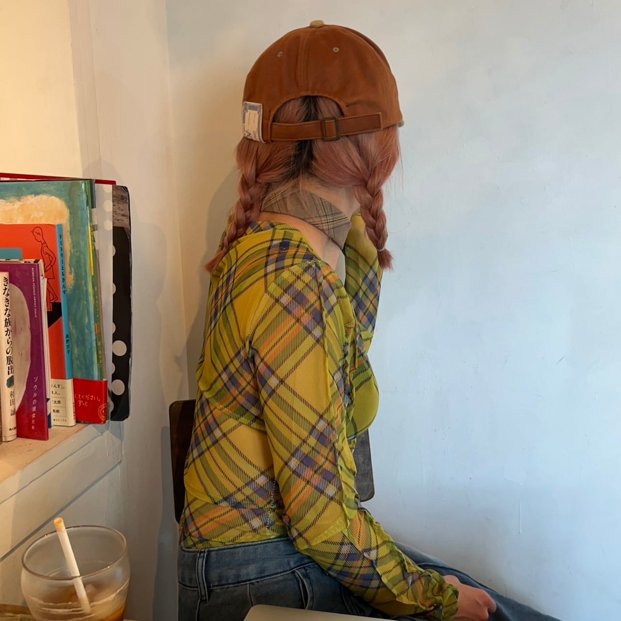 チェック柄アウトステッチシアートップス_LN02630 | lanan(ラナン)