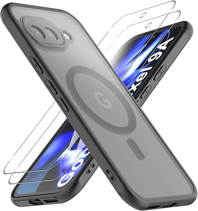 1個+2枚セット】For Google Pixel 9a ケース(1個 MagSafe対応)+