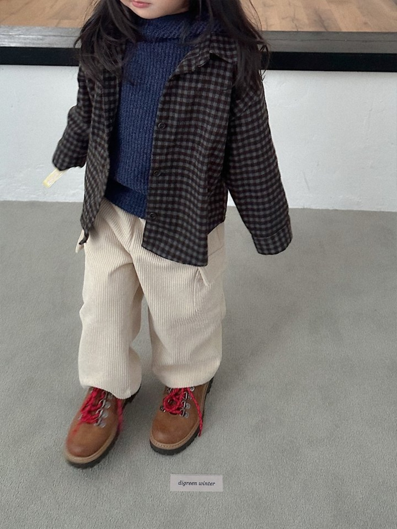 〖取寄〗韓国子供服 / 26winter / Digreen / モナチェックシャツ / キッズ / 冬服 *S~2XL*