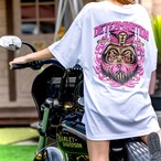 閻王 PINK×WHITE S/S T-Shirt