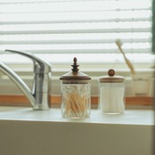 Wood Classic Glass Canister