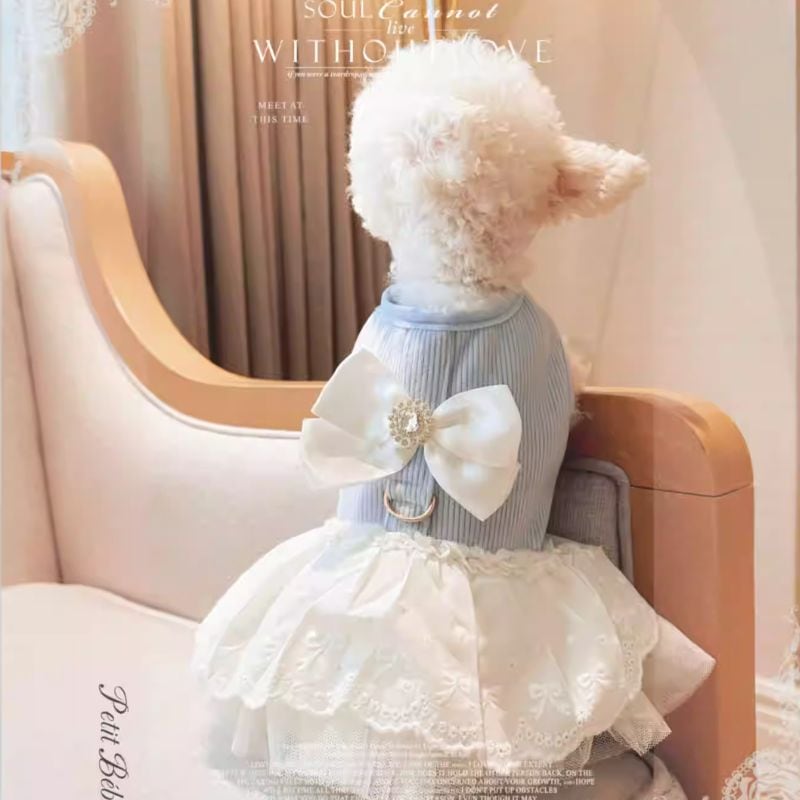 ミスティブルーのドッキングドレス 犬服 00965