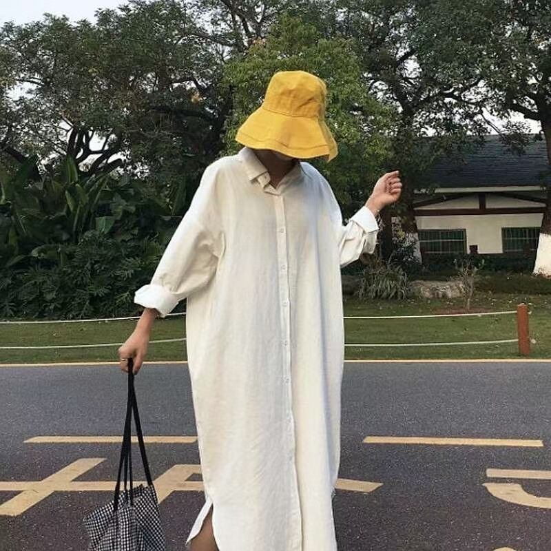 リネンブレンド シャツワンピース  ASF-212010-1049