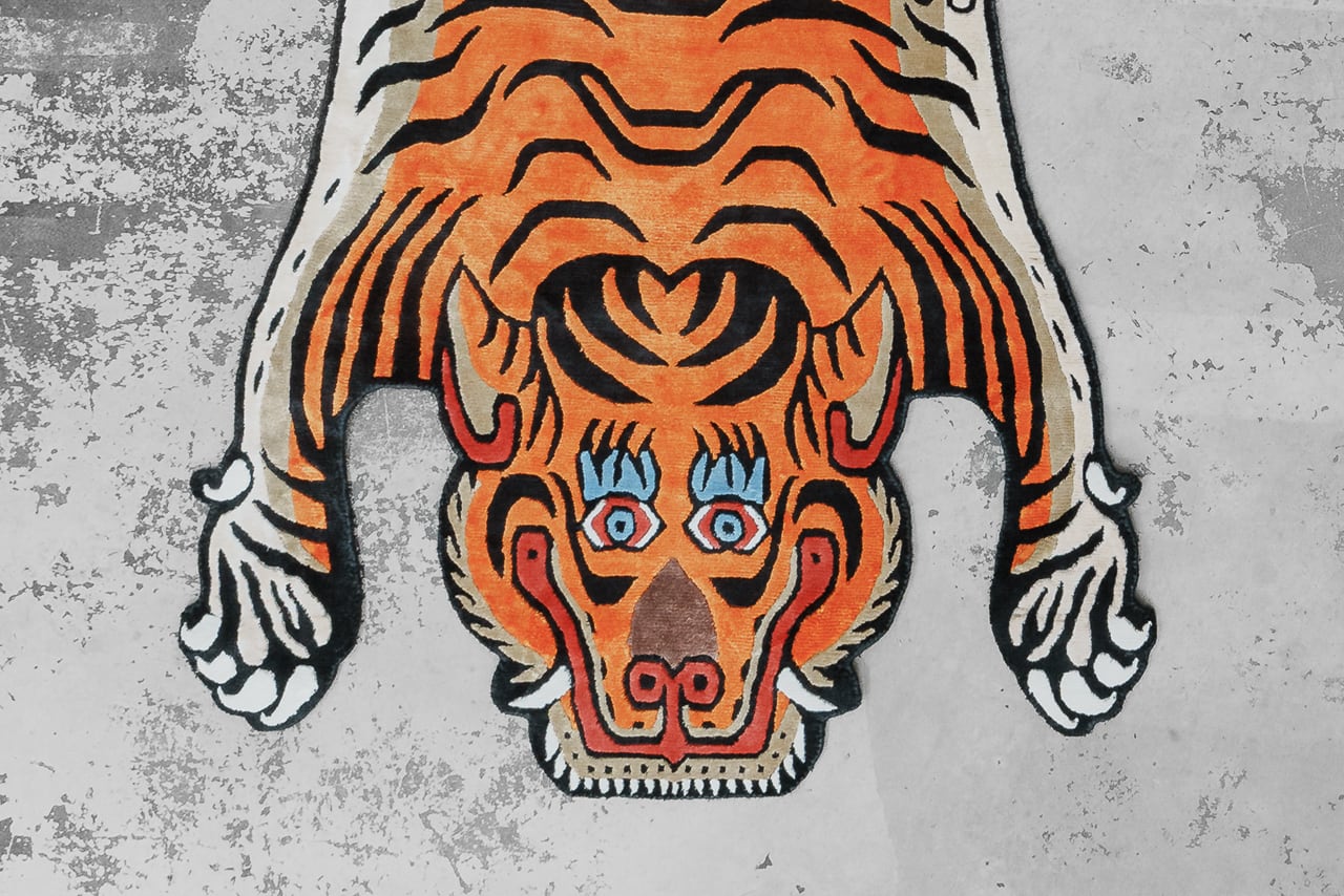 Tibetan Tiger Rug 《Lサイズ•シルク155》チベタンタイガーラグ