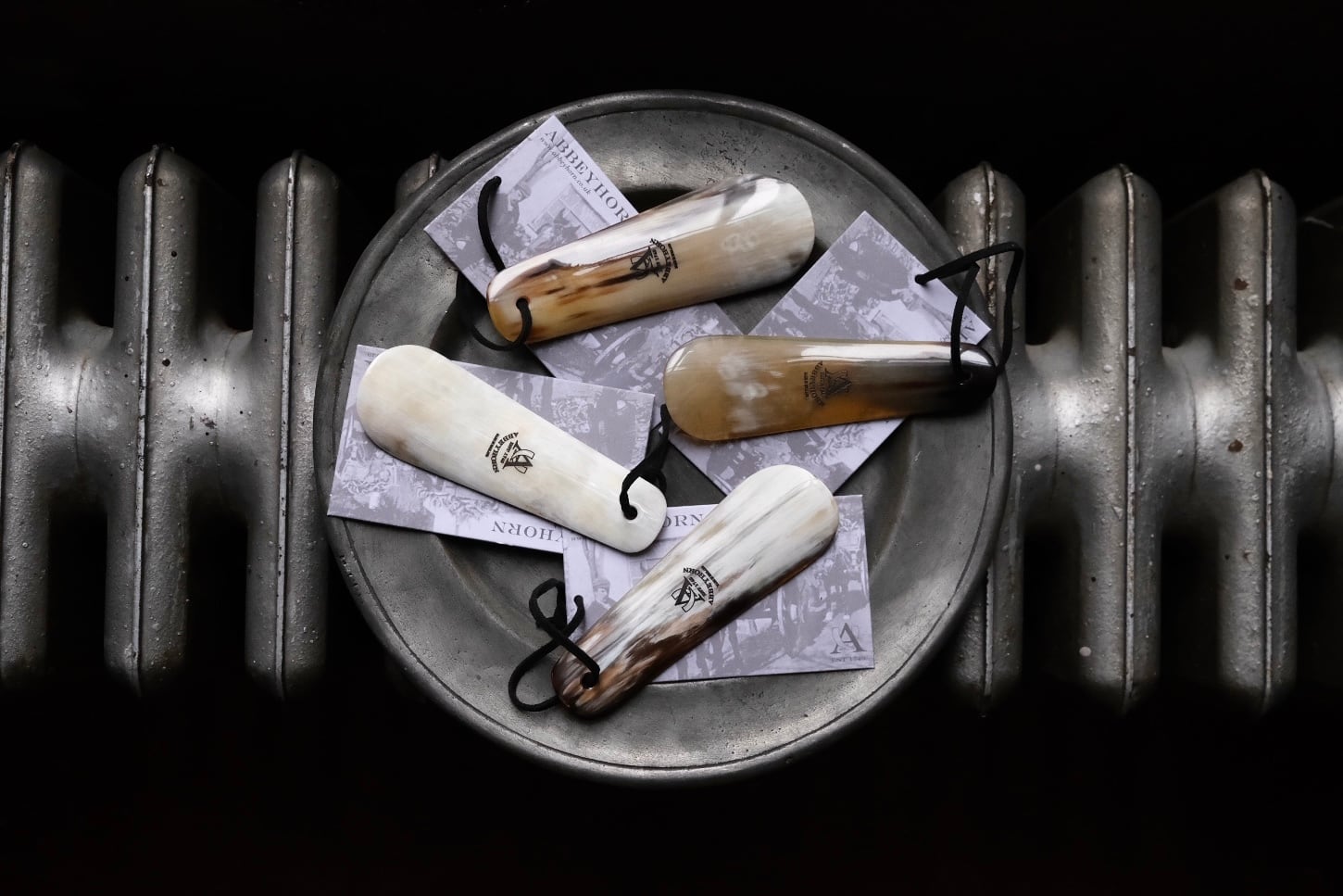 England製 1749年創業 老舗﻿ ABBEYHORN社 (アビーホーン) “シューホーン” 天然素材の靴べら (No.1,2,3,4,)